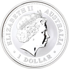 Australia, Elizabeth II, Dollar, Year of the Snake, 2001, Perth, Plata, FDC