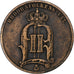 Svezia, Oscar II, 5 Öre, 1887, Bronzo, BB, KM:736