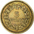 Francia, 5 Francs, Lavrillier, 1939, Paris, Alluminio-bronzo, BB, Gadoury:761