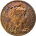 Francia, 10 Centimes, Dupuis, 1898, Paris, Bronzo, BB+, Gadoury:277, KM:843