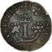 France, Token, Louis XIV, Conseil du Roi, 1649, Brass, VF(30-35), Feuardent:192