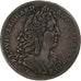 Francia, zeton, Louis XIV, Ordinaire des Guerres, Cobre, MBC, Feuardent:923