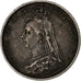 Groot Bretagne, Victoria, 6 Pence, 1887, Zilver, ZF, KM:760