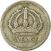 Sweden, Gustaf V, 25 Öre, 1944, Silver, VF(30-35), KM:816