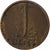 Países Baixos, Juliana, Cent, 1957, Bronze, EF(40-45), KM:180