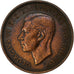 Coin, Great Britain, George VI, 1/2 Penny, 1937, EF(40-45), Bronze, KM:844