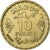 Morocco, Mohammed V, 10 Francs, AH 1371/1952, Paris, Aluminum-Bronze, AU(55-58)