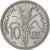 INDOCHINA FRANCESA, 10 Cents, 1945, Paris, Aluminio, MBC, Lecompte:186, KM:28.1