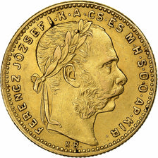 Hungria, Franz Joseph I, 8 Forint 20 Francs, 1889, Kormoczbanya, Dourado