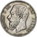 Bélgica, Leopold II, 5 Francs, 1868, Brussels, Tranche A, Plata, BC+, KM:24