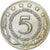 Yougoslavie, 5 Dinara, 1972, Cuivre-Nickel-Zinc (Maillechort), TB+, KM:58