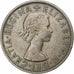 Great Britain, Elizabeth II, 1/2 Crown, 1958, Copper-nickel, VF(30-35), KM:907