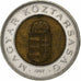 Hongarije, 100 Forint, 1997, Budapest, Bi-Metallic, FR+, KM:721