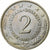 Monnaie, Yougoslavie, 2 Dinara, 1981, TB+, Copper-Nickel-Zinc, KM:57