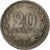 Argentina, 20 Centavos, 1927, Miedź-Nikiel, VF(20-25), KM:36