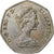 Grande-Bretagne, Elizabeth II, 50 Pence, 1973, Cupro-nickel, TTB, KM:918