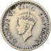 INDIA-BRITS, George VI, 1/2 Rupee, 1942, Zilver, FR+, KM:552