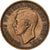 Gran Bretaña, George VI, 1/2 Penny, 1951, Bronce, BC+, KM:868