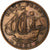 Großbritannien, George VI, 1/2 Penny, 1951, Bronze, S+, KM:868