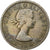 Wielka Brytania, Elizabeth II, Florin, Two Shillings, 1956, Miedź-Nikiel