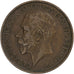 Great Britain, George V, 1/2 Penny, 1915, Bronze, VF(30-35), KM:809