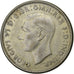 Australia, George VI, Florin, 1946, Melbourne, EF(40-45), Silver, KM:40a, 28.6