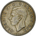 Grã-Bretanha, George VI, Florin, Two Shillings, 1945, Prata, VF(30-35), KM:855