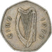 REPUBBLICA D’IRLANDA, 50 Pence, 1970, Rame-nichel, MB, KM:24