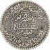 Marrocos, Yusuf, 1/2 Rial, 5 Dirhams, 1917, bi-Bariz, Prata, VF(30-35)