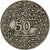 Morocco, Yusuf, 50 Centimes, 1921, bi-Bariz, Nickel, VF(30-35), KM:35.1