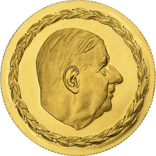 France, Medal, French Fifth Republic, Charles De Gaulle, 1970, Gold, MS(63)