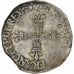 França, 1/4 Ecu, 1579, Nantes, Prata, VF(30-35), Sombart:4662