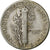 Stati Uniti, Dime, Mercury Dime, 1945, U.S. Mint, Argento, B+, KM:140