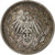 GERMANY - EMPIRE, 1/2 Mark, 1905, Berlin, Silver, VF(30-35), KM:17