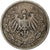 GERMANY - EMPIRE, 1/2 Mark, 1905, Berlin, Silver, EF(40-45), KM:17