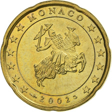 Monaco, Rainier III, 20 Euro Cent, 2002, Paris, Ottone, SPL, Gadoury:MC176