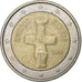 Cyprus, 2 Euro, 2008, Bi-Metallic, EF(40-45), KM:85