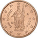 San Marino, 2 Euro Cent, 2004, Rome, Miedź platerowana stalą, AU(55-58)