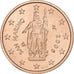 San Marino, 2 Euro Cent, 2006, Rome, Miedź platerowana stalą, AU(55-58)