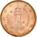 San Marino, Euro Cent, 2004, Rome, Miedź platerowana stalą, MS(64), KM:440