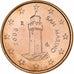 San Marino, Euro Cent, 2006, Rome, Miedź platerowana stalą, MS(60-62), KM:440