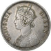 INDIA BRITÁNICA, Victoria, Rupee, 1862, Bombay, Plata, MBC+, KM:473.1