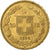 Switzerland, 20 Francs, 1896, Bern, Gold, AU(50-53), KM:31.3