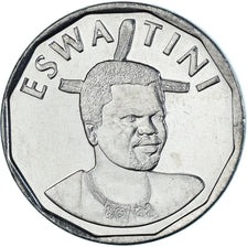 Coin, Swaziland, 50 Cents, 2018, ESWATINI, MS(63), Stainless Steel