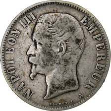 France, Napoleon III, 5 Francs, Napoléon III, 1855, Paris, Silver, VF(20-25)