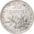 France, 50 Centimes, Semeuse, 1908, Silver, AU(55-58), Gadoury:420, KM:854