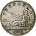 Espagne, Provisional Government, Peseta, 1870, Madrid, Argent, TB, KM:653