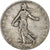 Francia, 2 Francs, Semeuse, 1902, Paris, Plata, BC+, Gadoury:532, Le