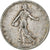 Francia, 2 Francs, Semeuse, 1902, Paris, Plata, BC+, Gadoury:532, Le