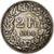 Suiza, 2 Francs, 1944, Bern, Plata, MBC, KM:21